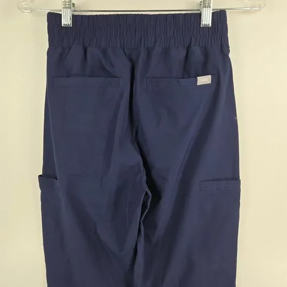 Figs XXS Saumer High Waisted Fionlite Jogger Scrub Pants Blue 840247471559 NWT - Picture 6 of 9